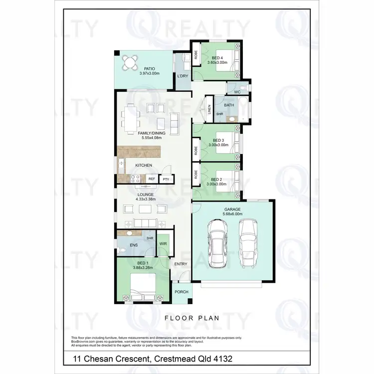 Floorplan of Homely house listing, 11 Chesan Court, Crestmead QLD 4132