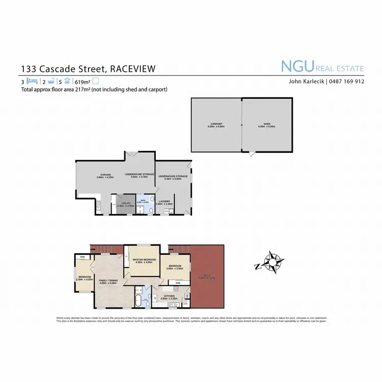 Floorplan of Homely house listing, 133 Cascade Street, Raceview QLD 4305