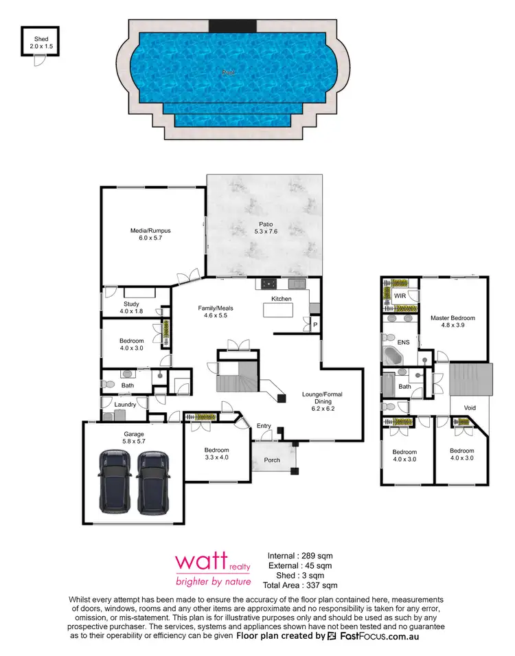 Floorplan of Homely house listing, 8 Shaw Close, Brighton QLD 4017