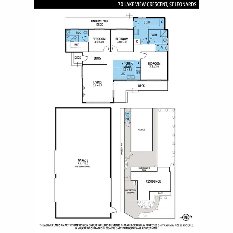 Floorplan of Homely house listing, 70 Lake View Crescent, St Leonards VIC 3223