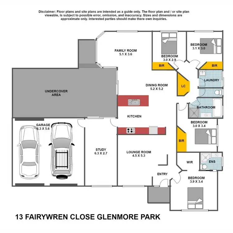 Floorplan of Homely house listing, 13 Fairywren Close, Glenmore Park NSW 2745