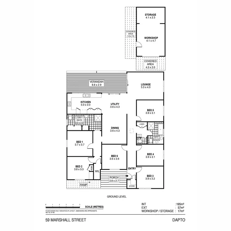 Floorplan of Homely house listing, 59 Marshall Street, Dapto NSW 2530