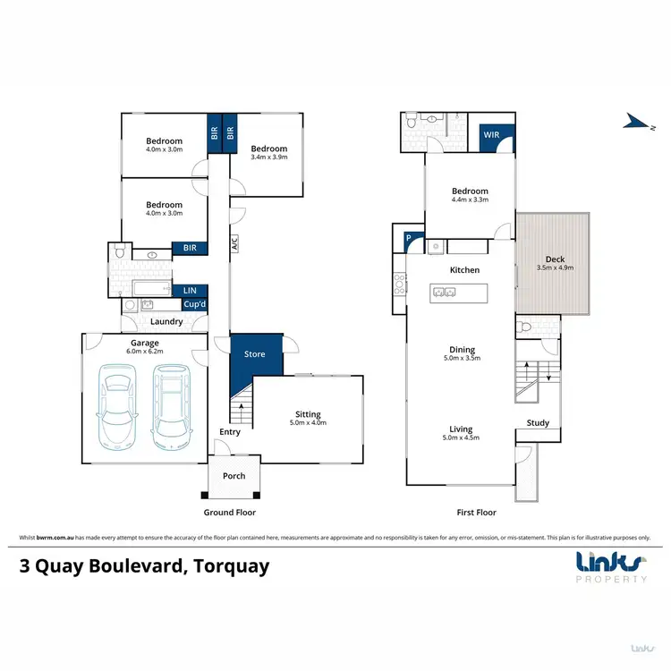 Floorplan of Homely house listing, 3 Quay Boulevard, Torquay VIC 3228