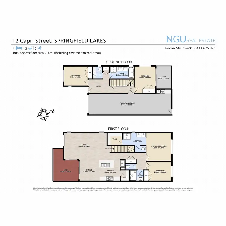 Floorplan of Homely townhouse listing, 12 Capri Street, Springfield Lakes QLD 4300