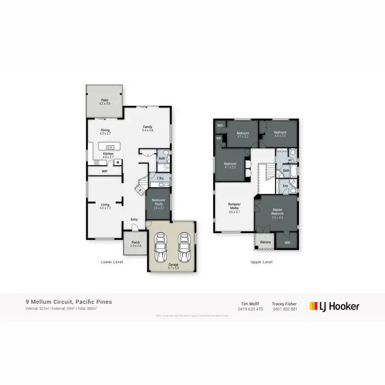 Floorplan of Homely house listing, 9 Mellum Circuit, Pacific Pines QLD 4211