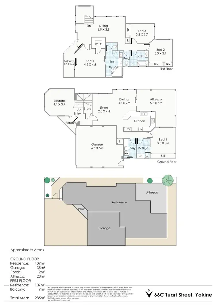 Floorplan of Homely house listing, 66C Tuart Street, Yokine WA 6060