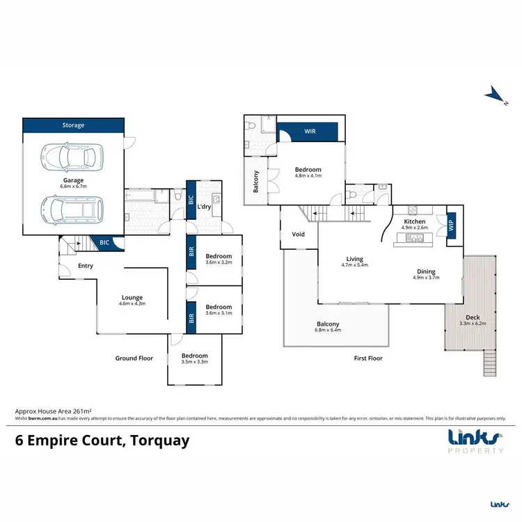 Floorplan of Homely house listing, 6 Empire Court, Torquay VIC 3228