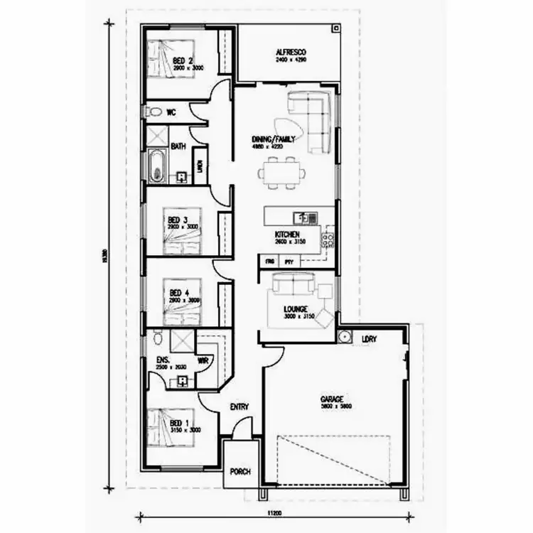 Floorplan of Homely house listing, 110 Springfield Drive, Norman Gardens QLD 4701