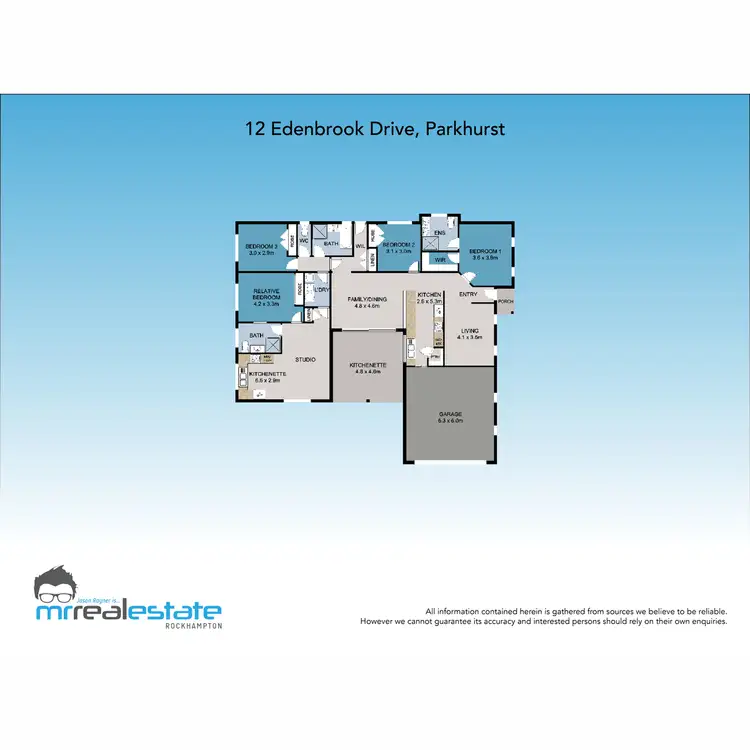 Floorplan of Homely house listing, 12 Edenbrook Drive, Parkhurst QLD 4702