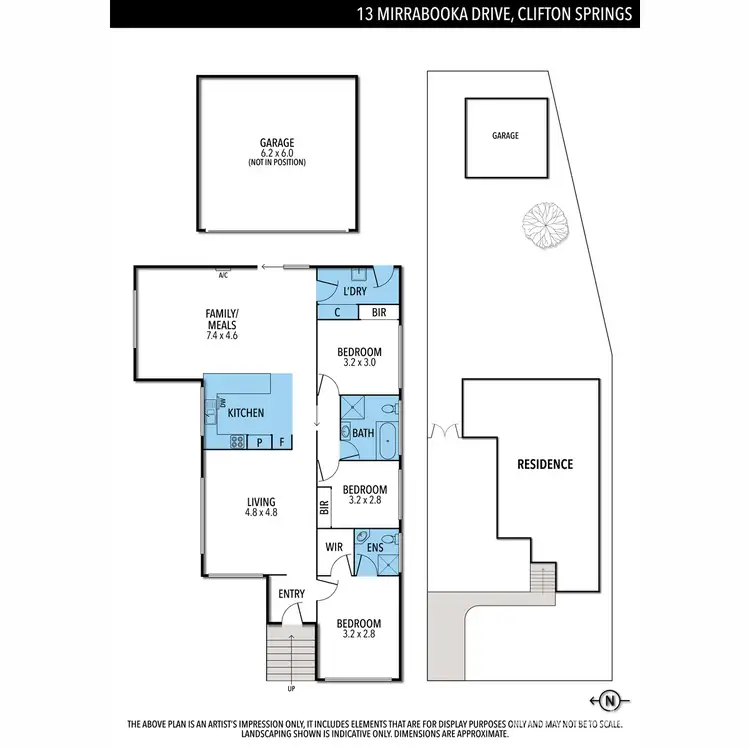 Floorplan of Homely house listing, 13 Mirrabooka Drive, Clifton Springs VIC 3222