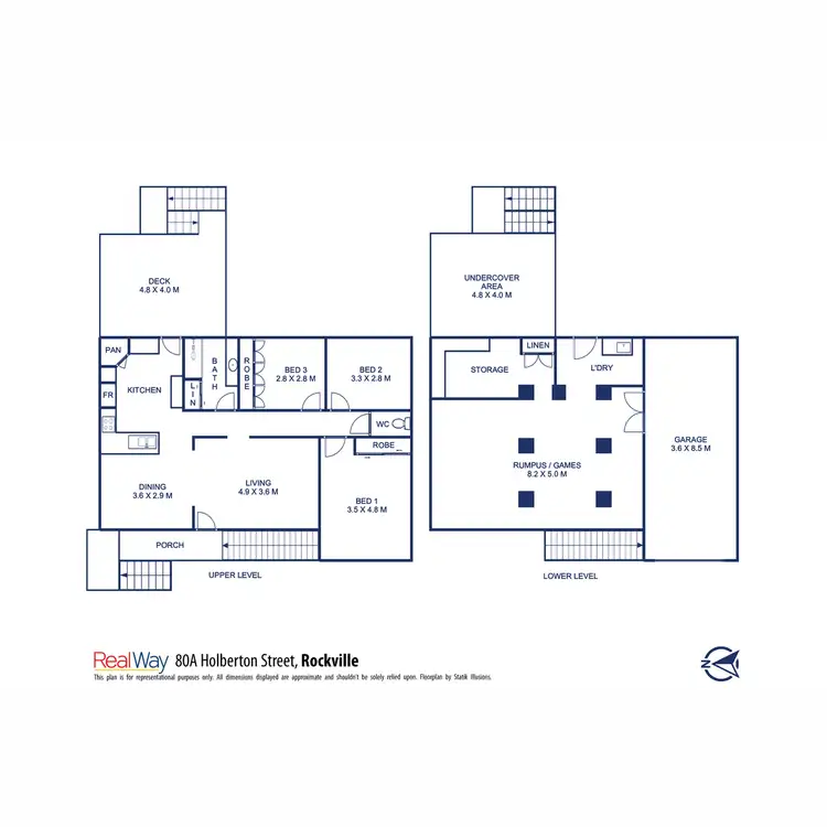 Floorplan of Homely house listing, 80a Holberton Street, Rockville QLD 4350