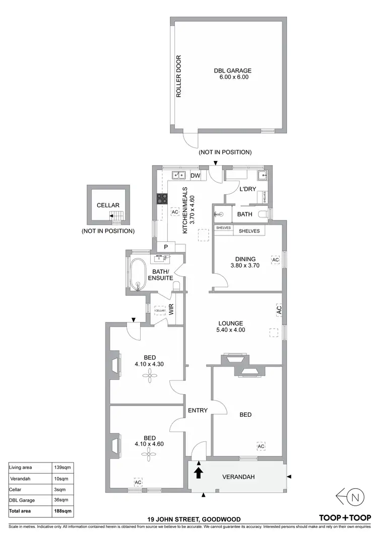 Floorplan of Homely house listing, 19 John Street, Goodwood SA 5034