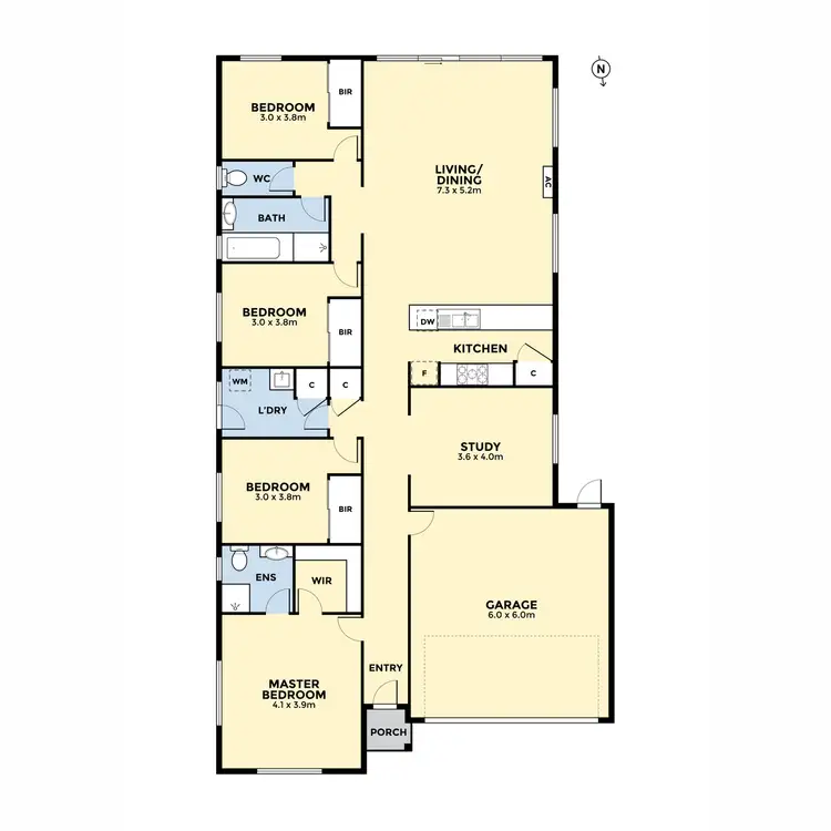 Floorplan of Homely house listing, 40 Carrick Street, Point Cook VIC 3030