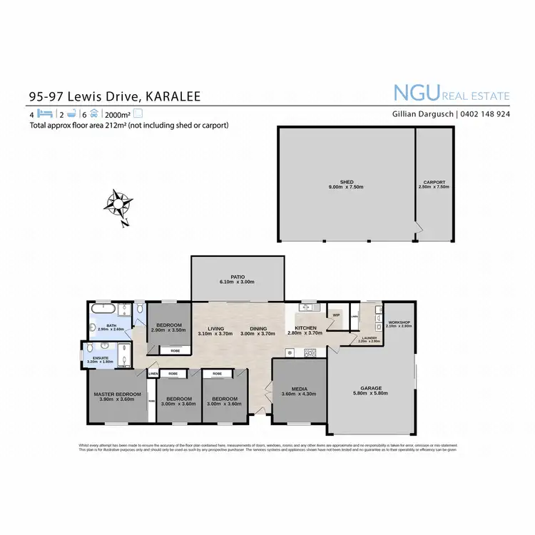 Floorplan of Homely house listing, 95-97 Lewis Drive, Karalee QLD 4306