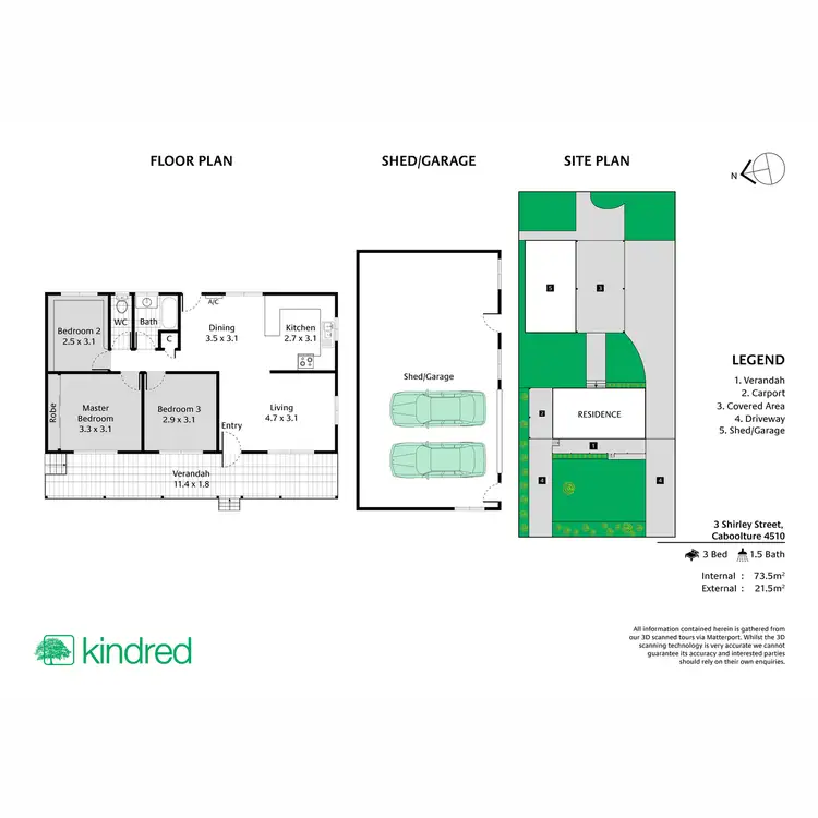 Floorplan of Homely house listing, 3 Shirley Street, Caboolture QLD 4510