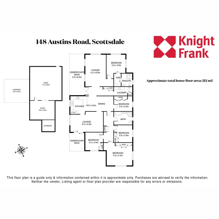 Floorplan of Homely house listing, 148 Austins Road, Scottsdale TAS 7260