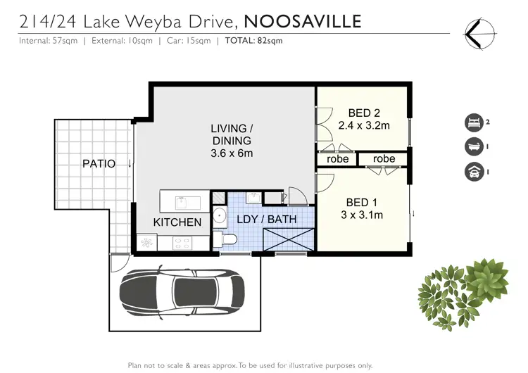 Floorplan of Homely apartment listing, 214/24 Lake Weyba Drive, Noosaville QLD 4566