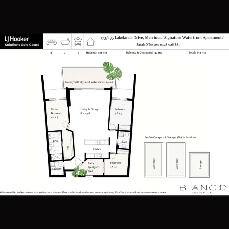 Floorplan of Homely apartment listing, 173/135 Lakelands Drive, Merrimac QLD 4226