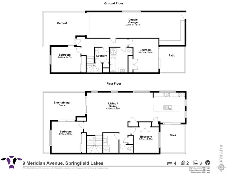 Floorplan of Homely house listing, 9 Meridian Avenue, Springfield Lakes QLD 4300