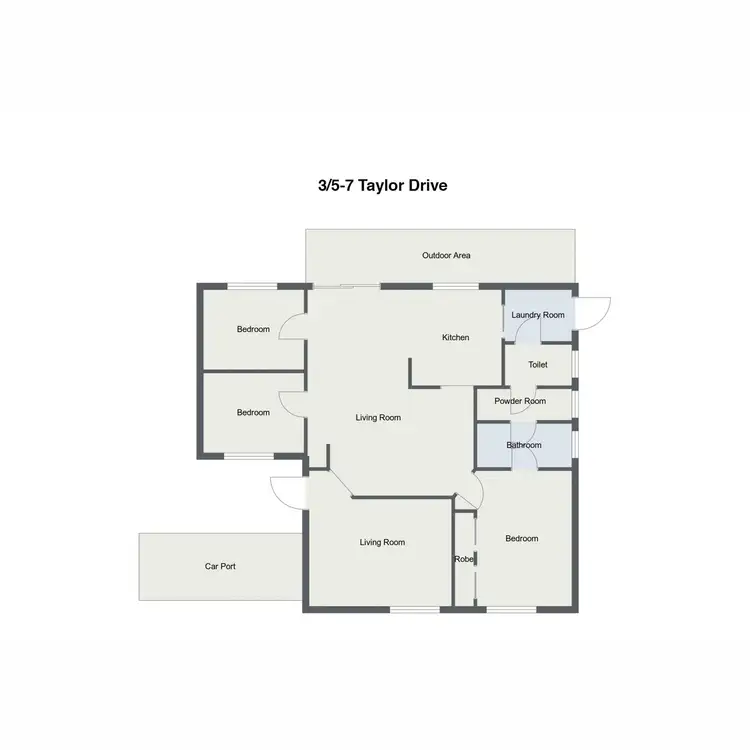 Floorplan of Homely unit listing, 3/5-7 Taylor Drive, Darley VIC 3340
