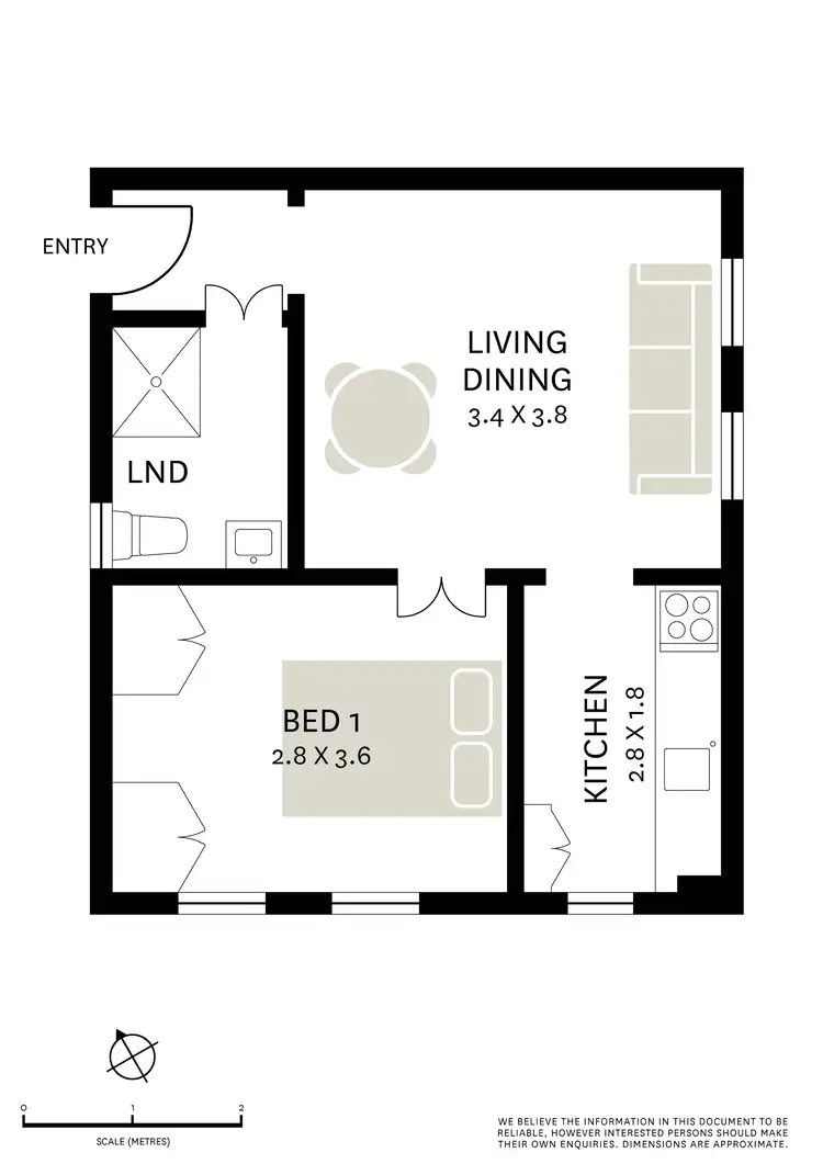 Floorplan of Homely apartment listing, 2/14 Clapton Place, Darlinghurst NSW 2010