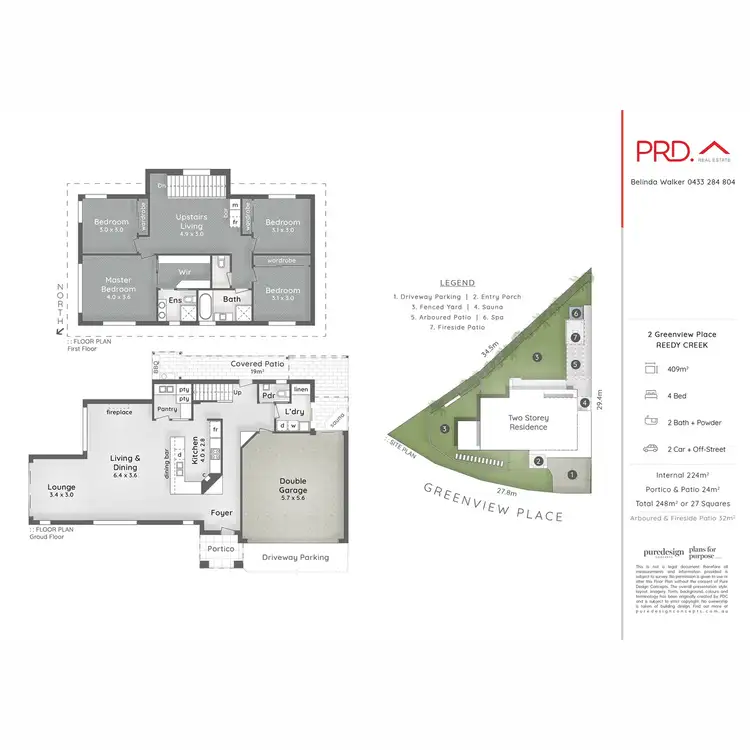 Floorplan of Homely house listing, 2 Greenview Place, Reedy Creek QLD 4227