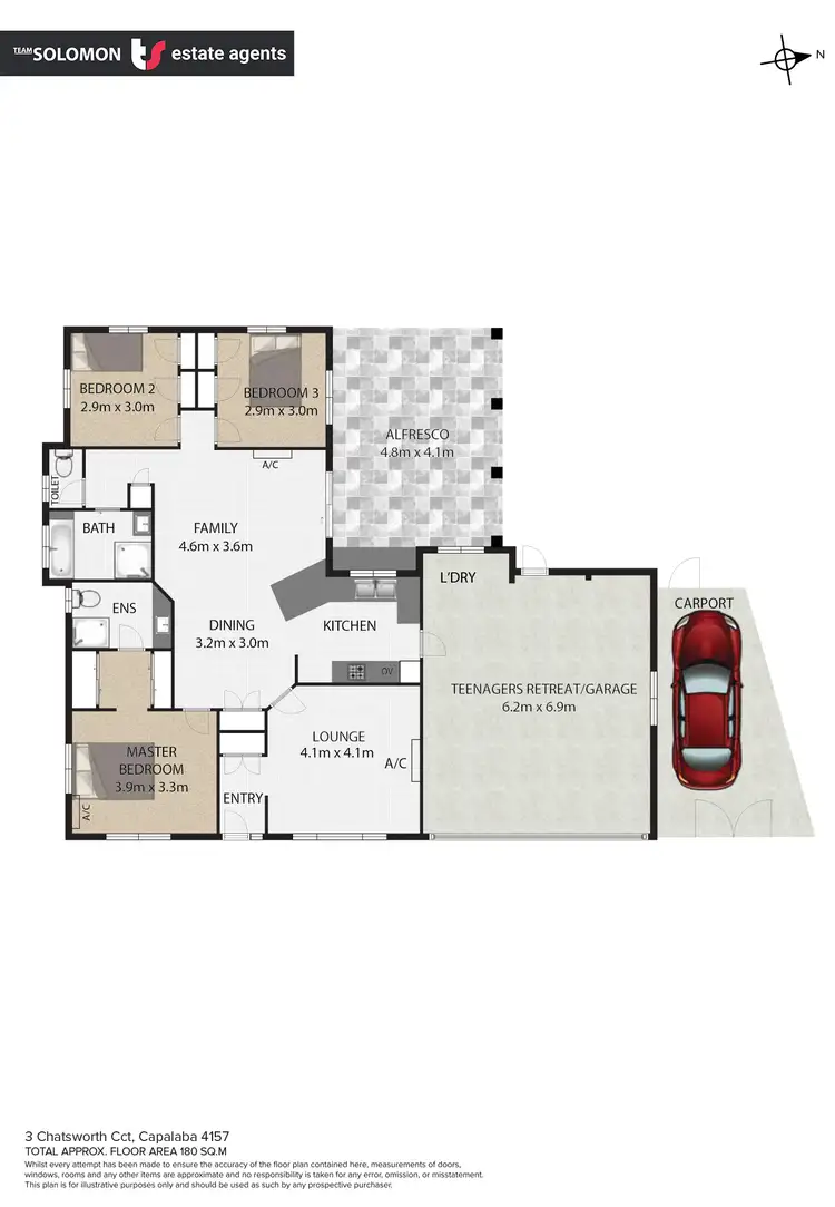 Floorplan of Homely house listing, 3 Chatsworth Circuit, Capalaba QLD 4157