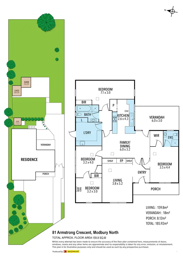 Floorplan of Homely house listing, 81 Armstrong Crescent, Modbury North SA 5092
