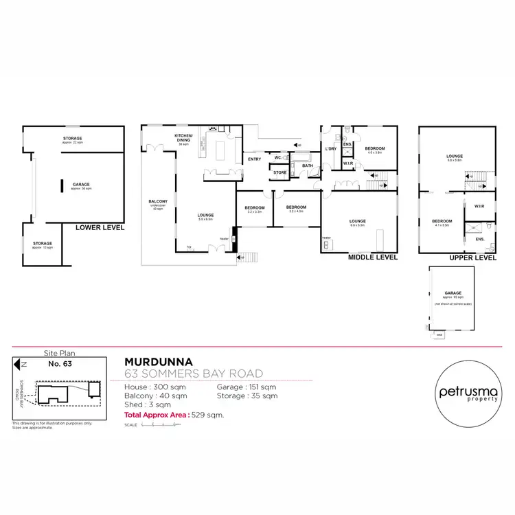 Floorplan of Homely house listing, 63 Sommers Bay Road, Murdunna TAS 7178