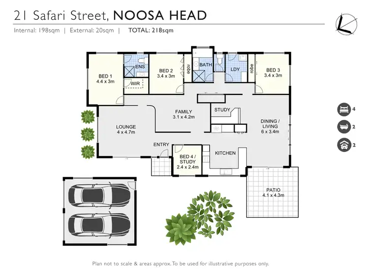 Floorplan of Homely house listing, 21 Safari Street, Noosa Heads QLD 4567
