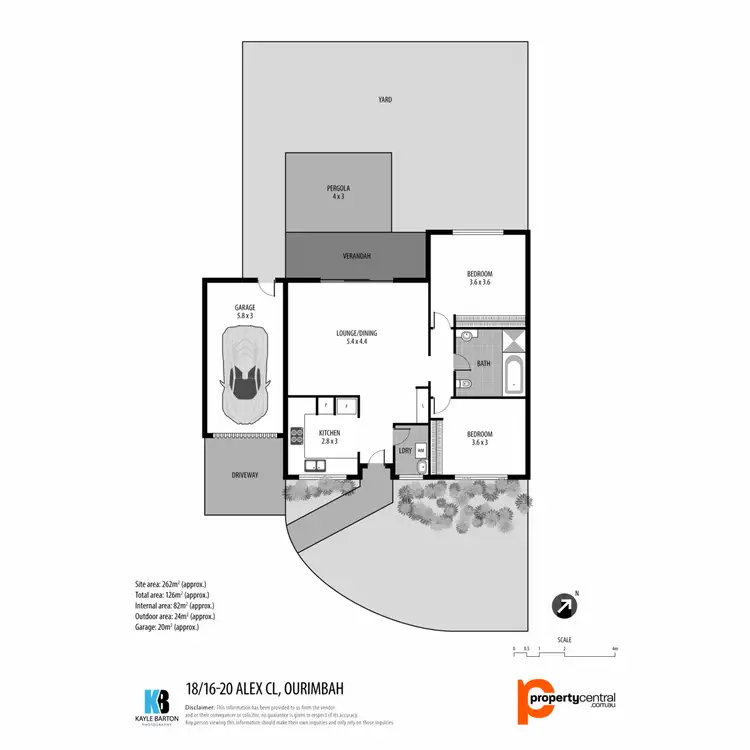 Floorplan of Homely villa listing, 18/16-20 Alex Close, Ourimbah NSW 2258