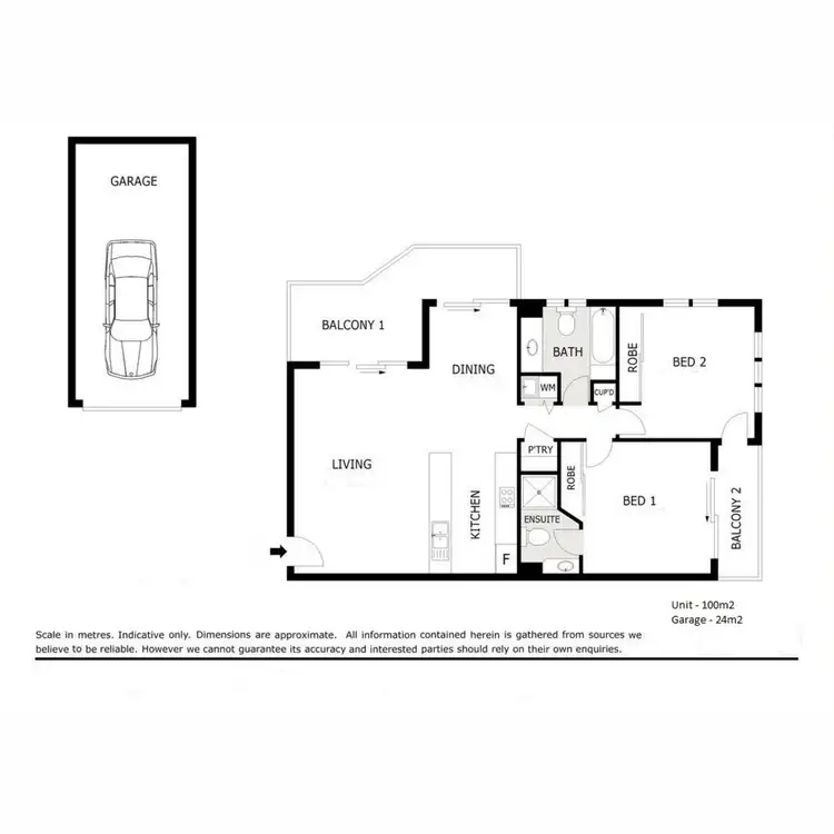 Floorplan of Homely unit listing, 4/18 Vincent Street, Indooroopilly QLD 4068