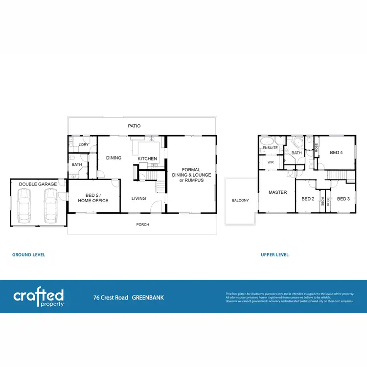 Floorplan of Homely house listing, 76 Crest Road, Greenbank QLD 4124