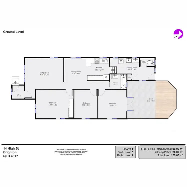 Floorplan of Homely house listing, 14 High Street, Brighton QLD 4017