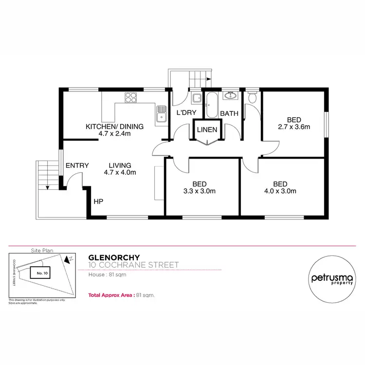 Floorplan of Homely house listing, 10 Cochrane Street, Glenorchy TAS 7010