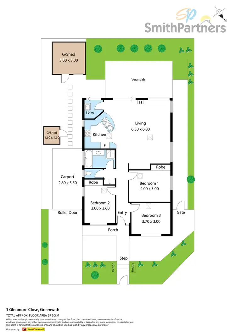 Floorplan of Homely house listing, 1 Glenmore Close, Greenwith SA 5125
