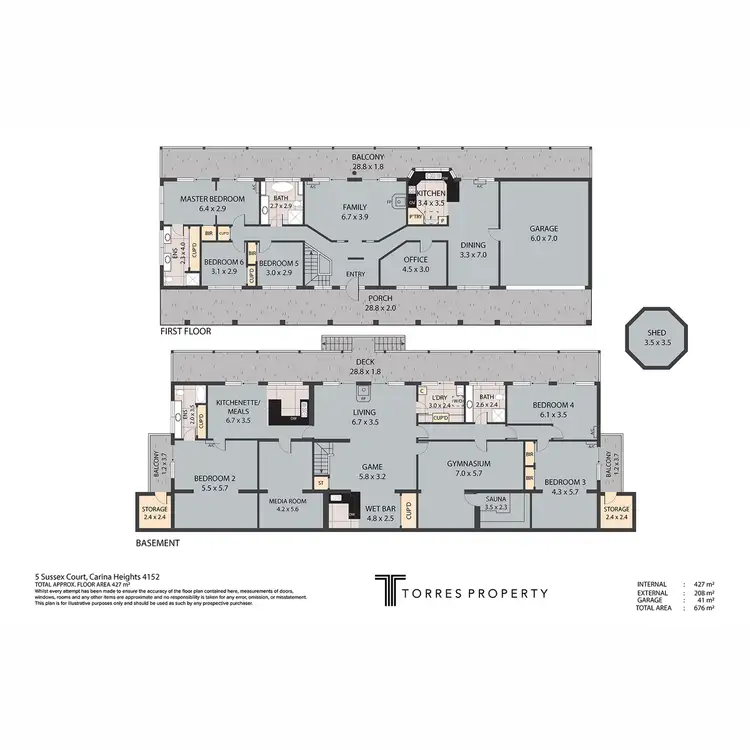 Floorplan of Homely house listing, 5 Sussex Court, Carina Heights QLD 4152