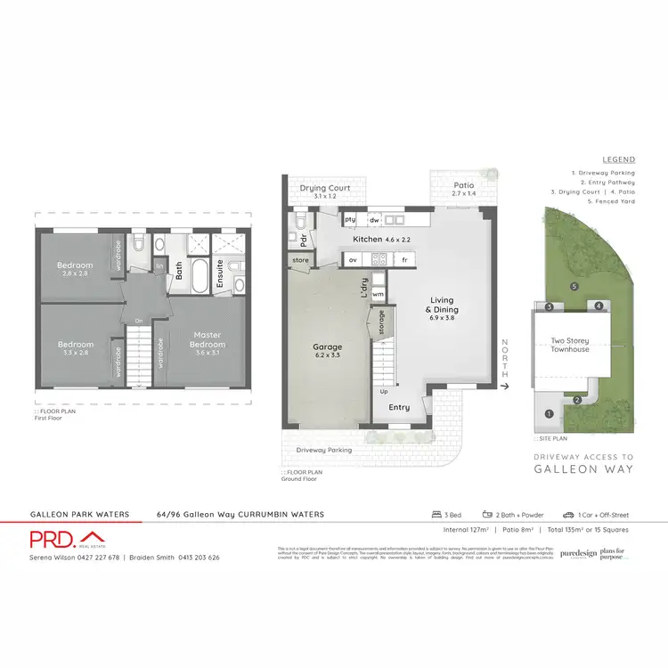 Floorplan of Homely townhouse listing, 64/96 Galleon Way, Currumbin Waters QLD 4223