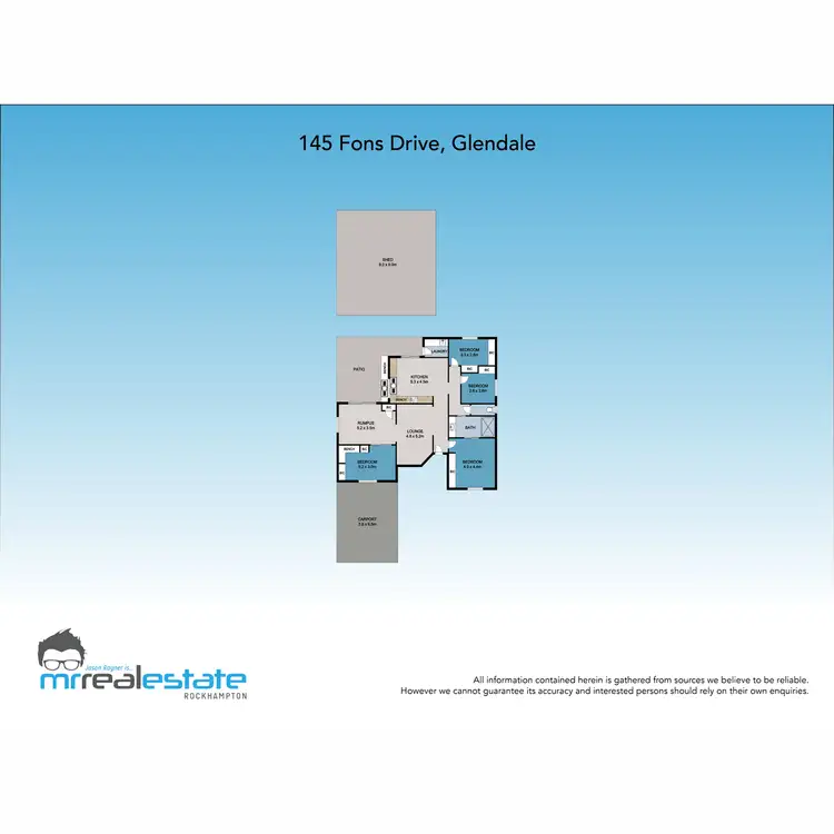 Floorplan of Homely house listing, 145 Fons Drive, Glendale QLD 4711