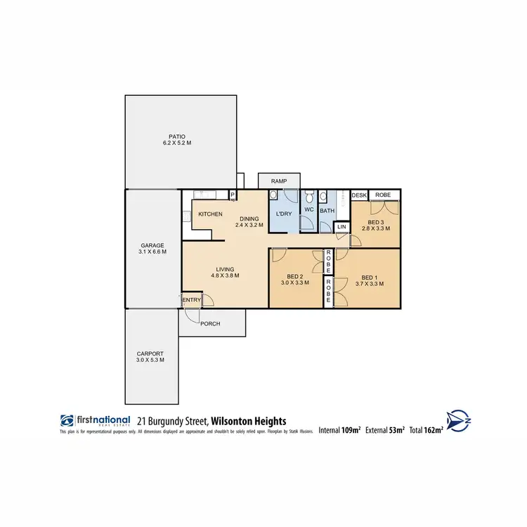 Floorplan of Homely house listing, 21 Burgundy Street, Wilsonton Heights QLD 4350