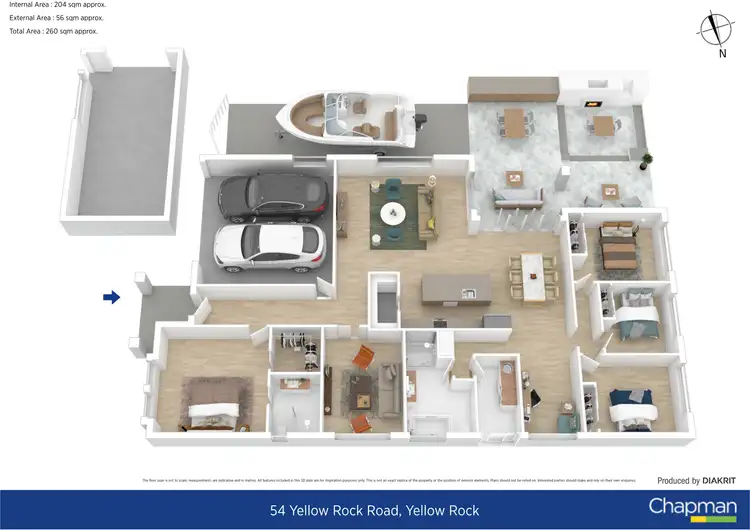 Floorplan of Homely house listing, 54 Yellow Rock Road, Yellow Rock NSW 2777