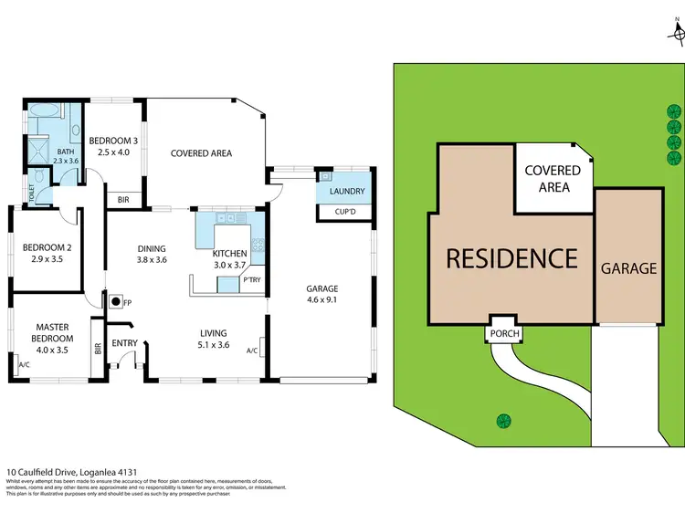 Floorplan of Homely house listing, 10 Caulfield Drive, Loganlea QLD 4131