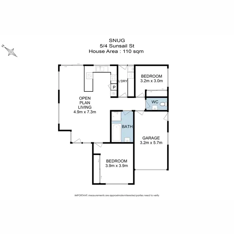 Floorplan of Homely house listing, 5/4 Sunsail Street, Snug TAS 7054