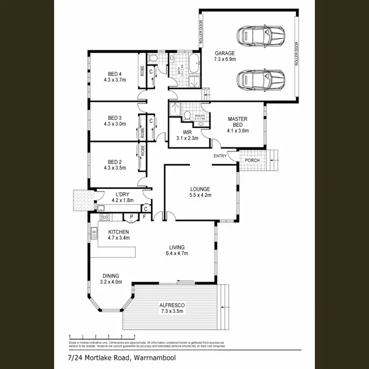 Floorplan of Homely house listing, 7/24 Mortlake Road, Warrnambool VIC 3280