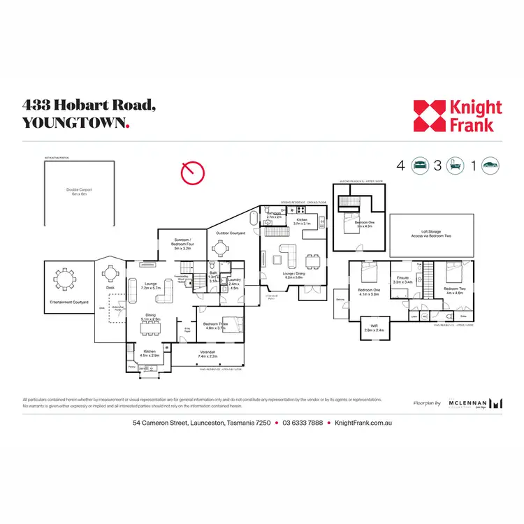 Floorplan of Homely house listing, 433 Hobart Road, Youngtown TAS 7249
