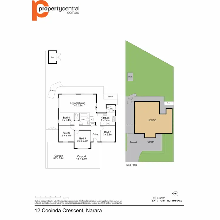 Floorplan of Homely house listing, 12 Cooinda Crescent, Narara NSW 2250