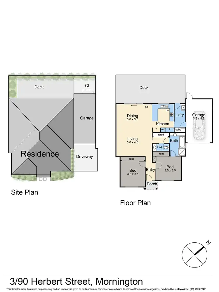 Floorplan of Homely unit listing, 3/90 Herbert Street, Mornington VIC 3931