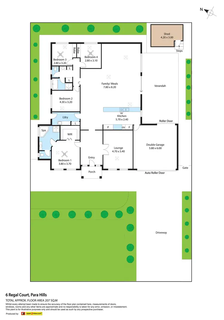 Floorplan of Homely house listing, 6 Regal Court, Para Hills SA 5096