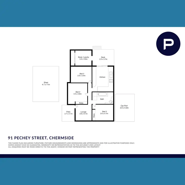 Floorplan of Homely house listing, 91 Pechey Street, Chermside QLD 4032
