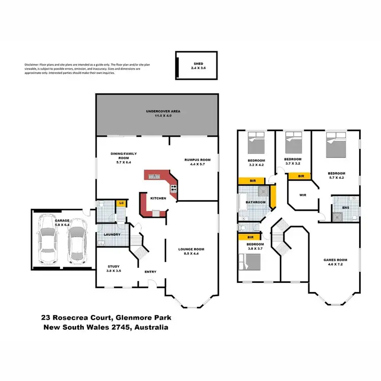 Floorplan of Homely house listing, 23 Rosecrea Court, Glenmore Park NSW 2745